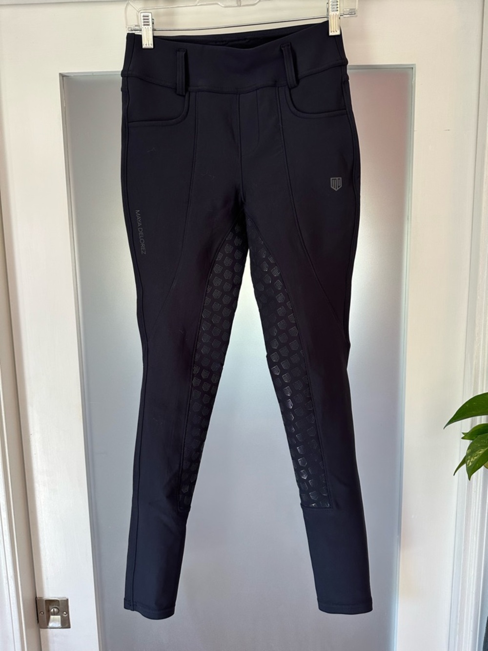 Maya Delorez Black Full Seat Riding Tights with Silicone Grip